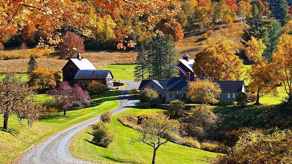  La granja Sleepy Hollow Farm es uno de los sitios más fotografiados de Vermont.
JENNIFER BARROW/ALAMY
