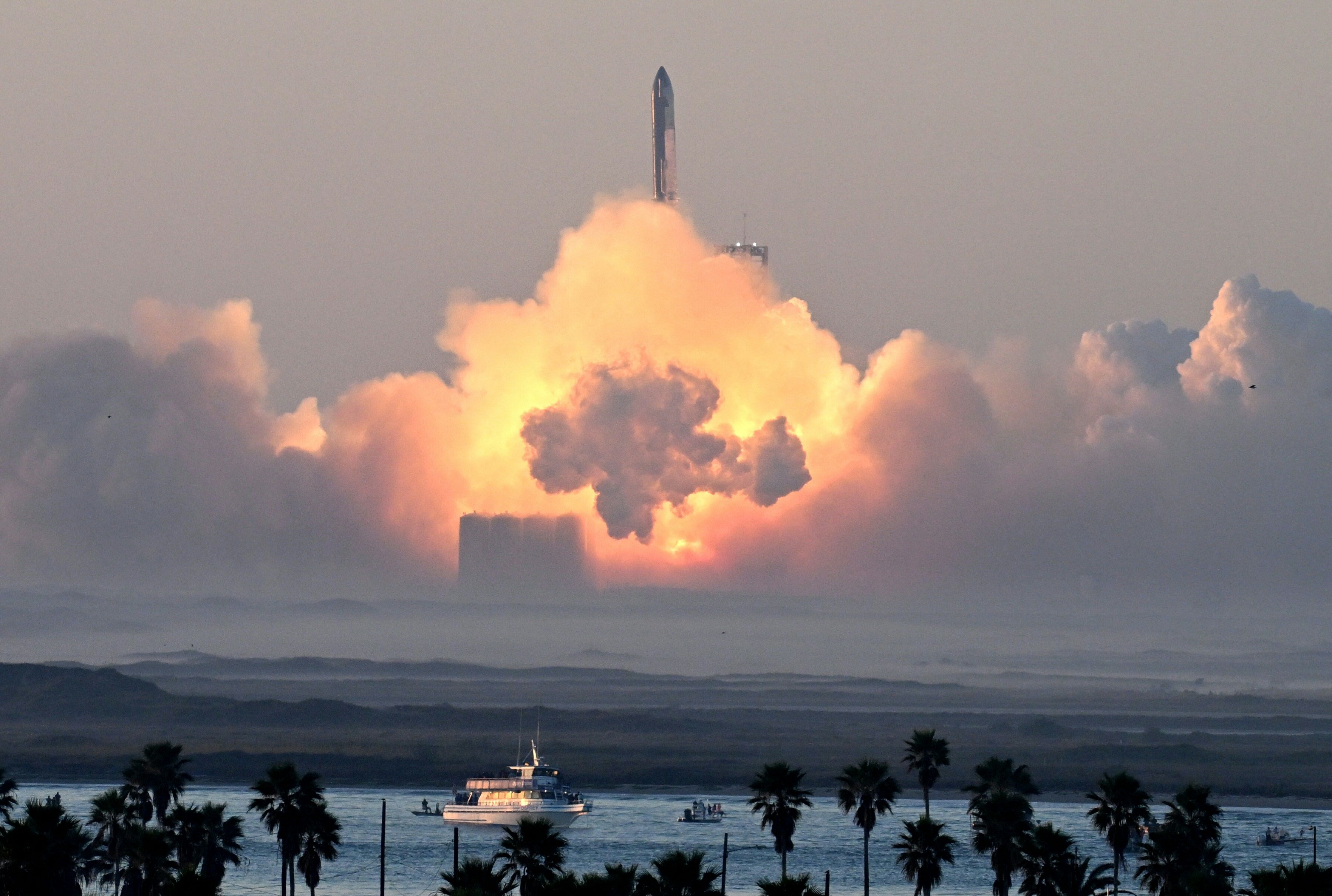 El cohete Starship fue lanzado este sábado 18 de noviembre.