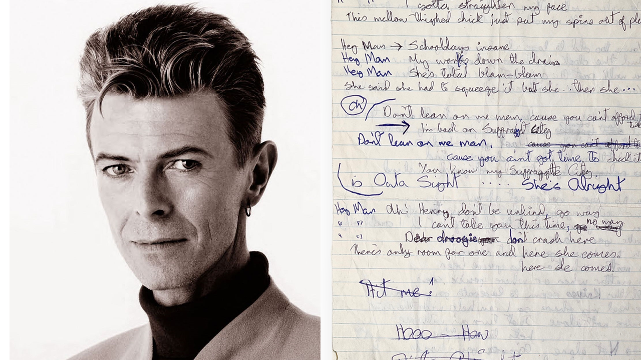 Un manuscrito de 1972 escrito por David Bowie será vendido por más de 120 mil dólares