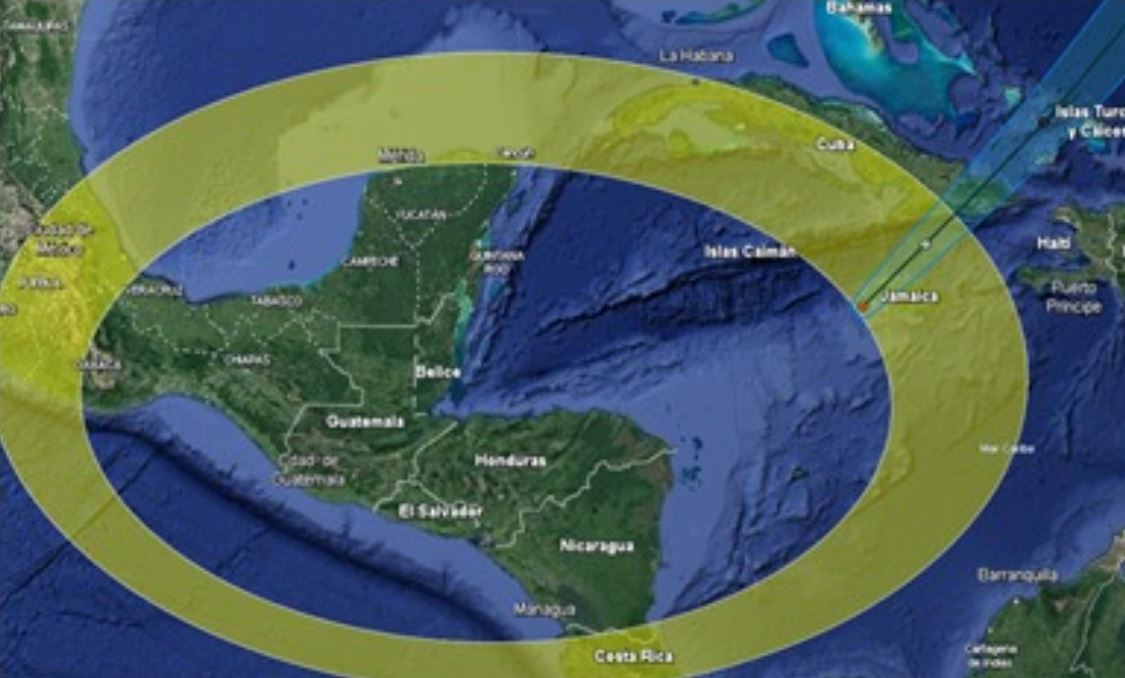 Insivumeh monitorea la depresión tropical Veintidós y así es su desplazamiento