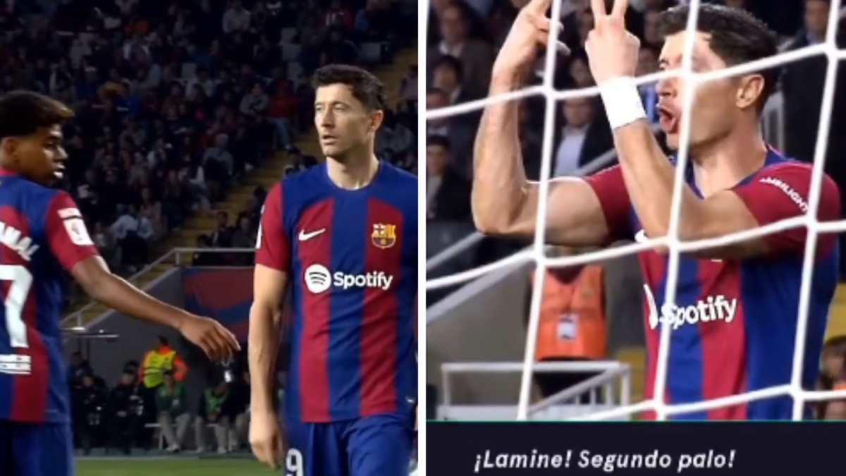 VIDEO | Enorme enfado de Lewandowski con Lamine Yamal: Tensión en el Barcelona les pasa fracturas en su juego