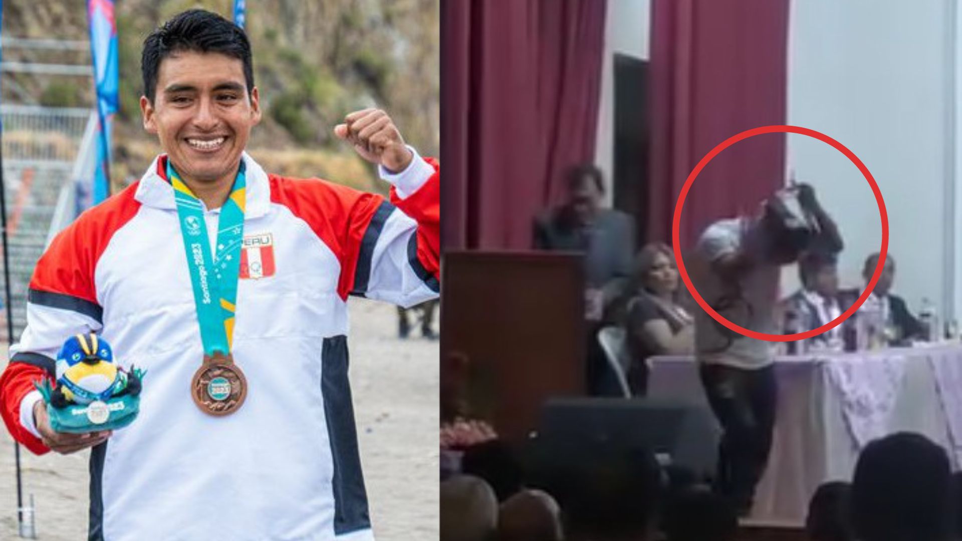 El atleta de canotaje, Eriberto Gutiérrez, luego de ganar el bronce en los Juegos Panamericanos, Santiago 2023, se negó a recibir un homenaje de parte de la alcaldía de su natal Abancay. (Foto Prensa Libre: Eriberto Gutiérrez - Facebook)