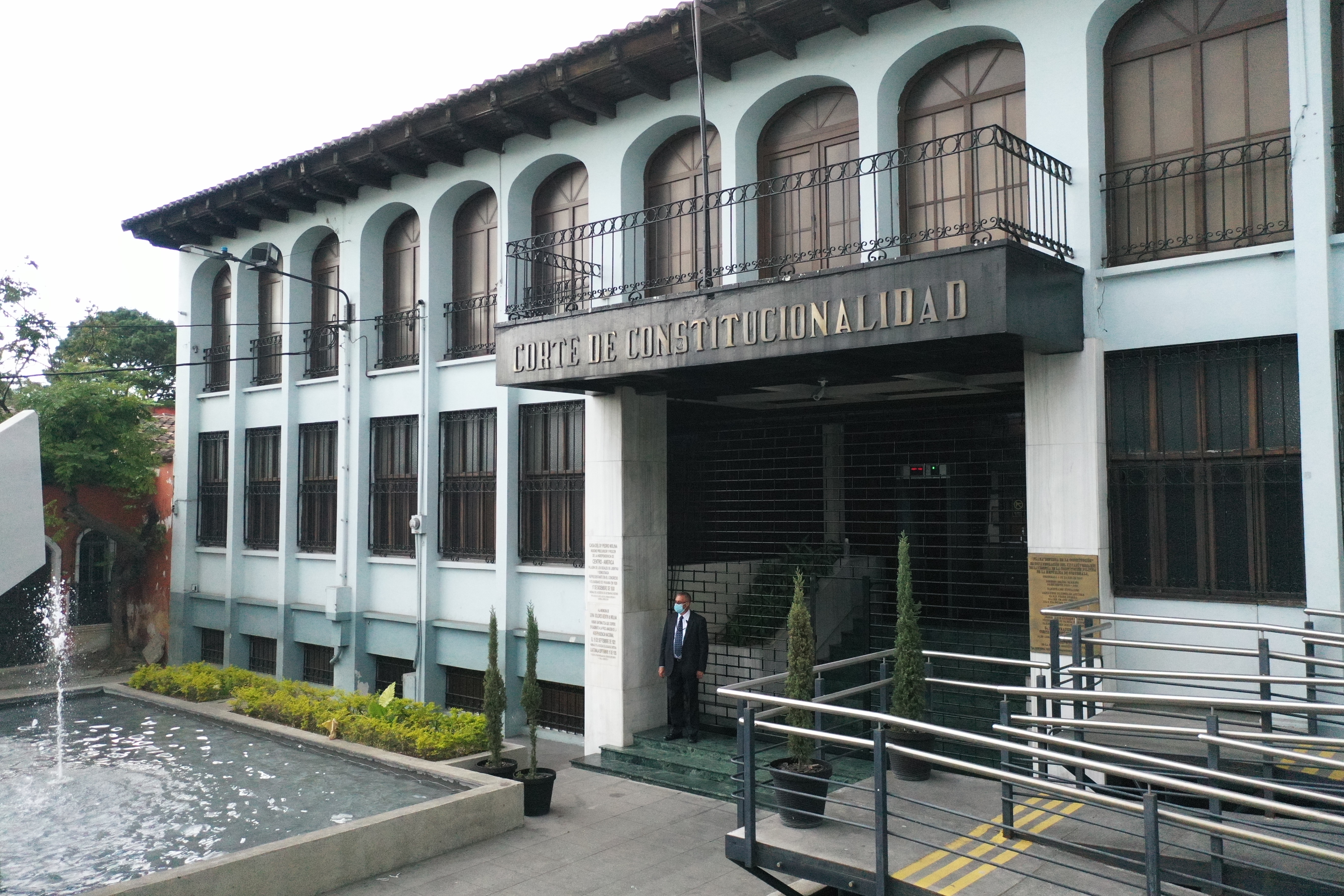 Fachada del edificio de la Corte de Constitucionalidad ubicado en la 11  avenida y 9 calle de la zona 1 de la ciudad de Guatemala. (Foto Prensa Libre: Byron García)