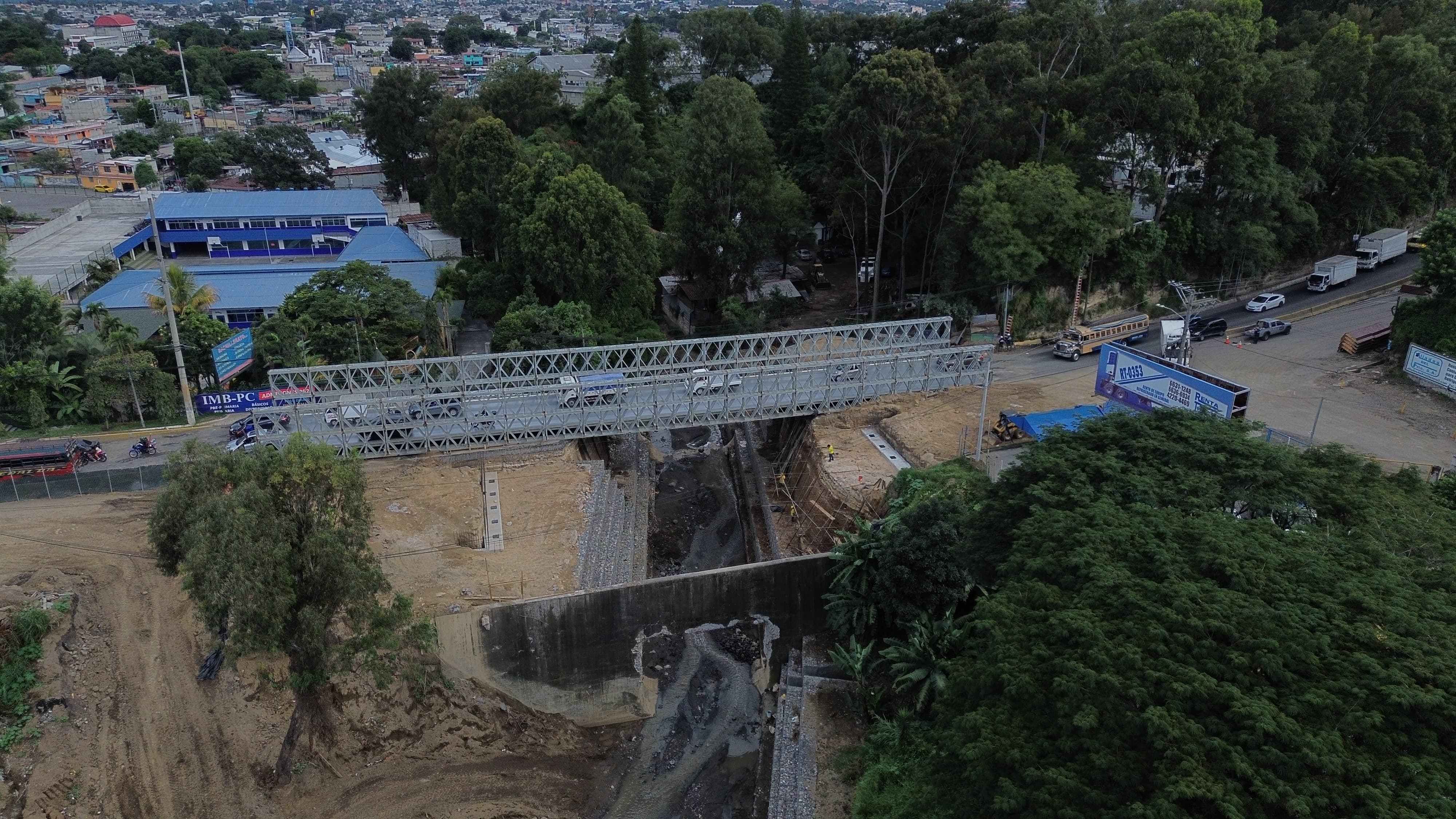 Hundimiento en Villa Nueva: trabajos de construcción de puente se ...