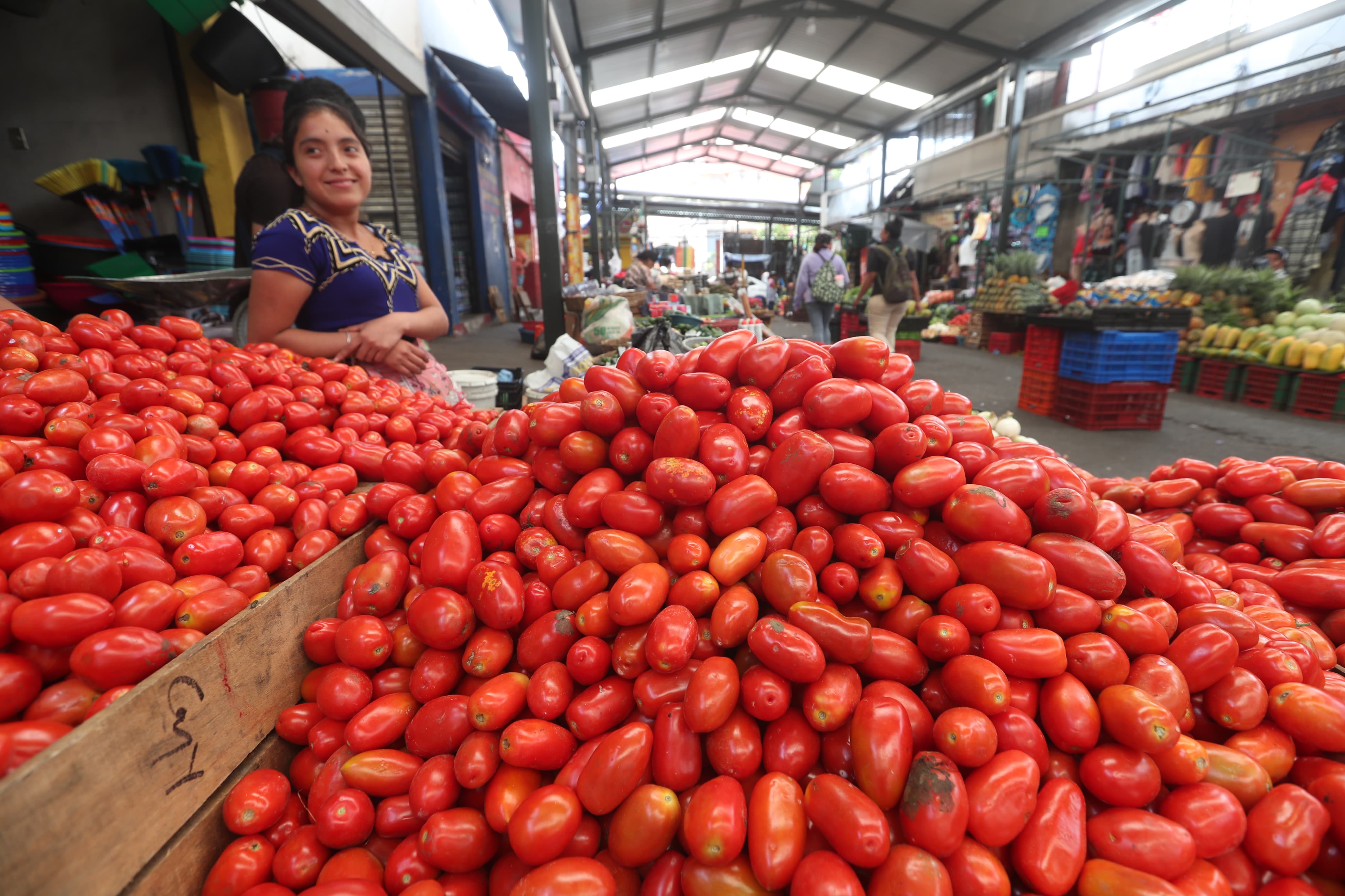 La inflación mensual en octubre repuntó en 1.27% y el tomate fue uno de los productos que registró alzas, según el INE. (Foto Prensa Libre: Hemeroteca PL) 