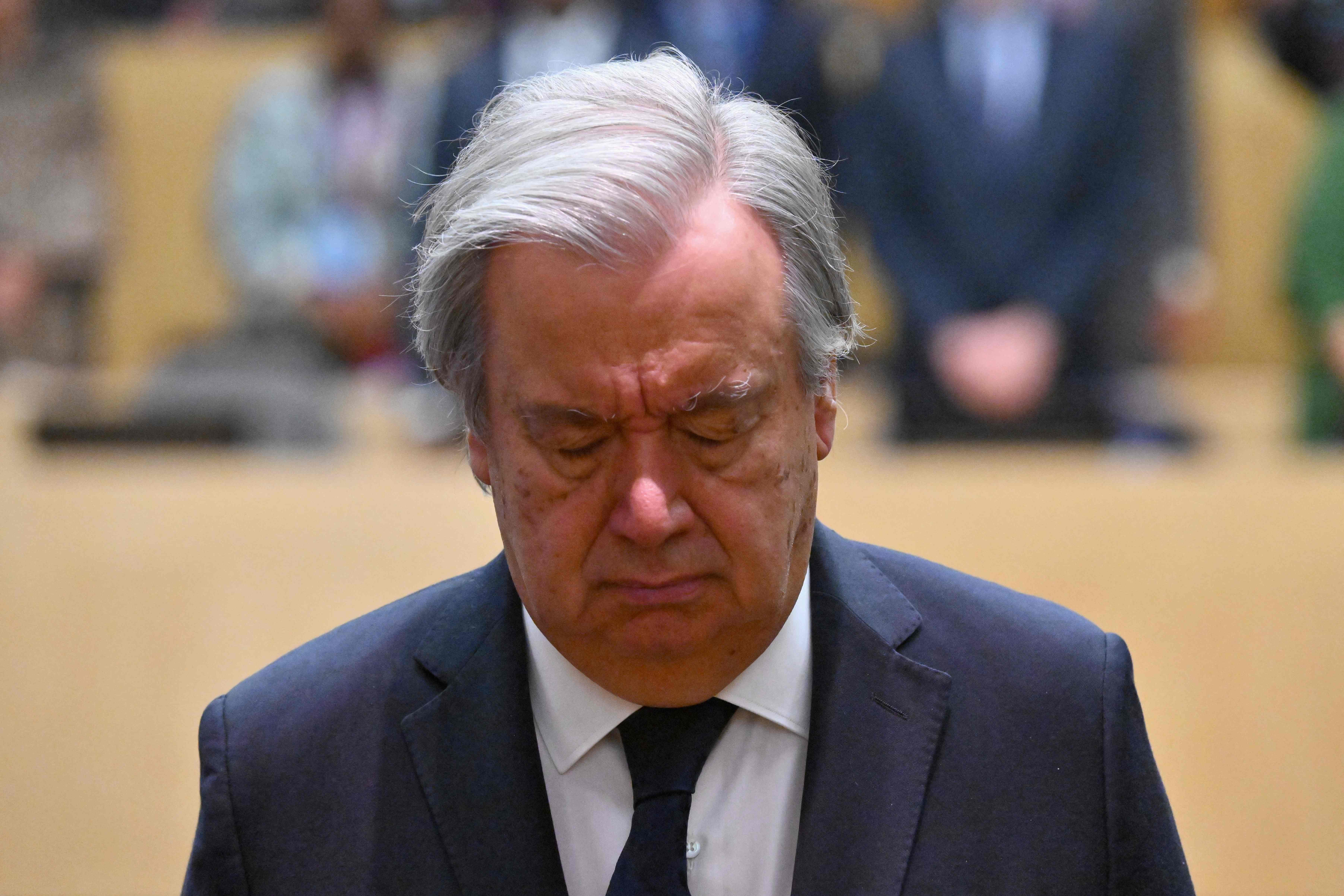António Guterres, secretario general de la Organización de las Naciones Unidas. (Foto Prensa Libre: AFP)