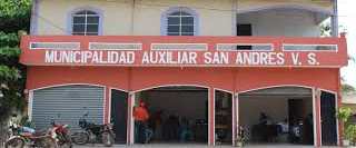 Edificio de la alcaldía auxiliar de San Andrés Villa Seca, Retalhuleu. (Foto Prensa Libre: cortesía de Municipalidad de San Andrés Villa Seca)