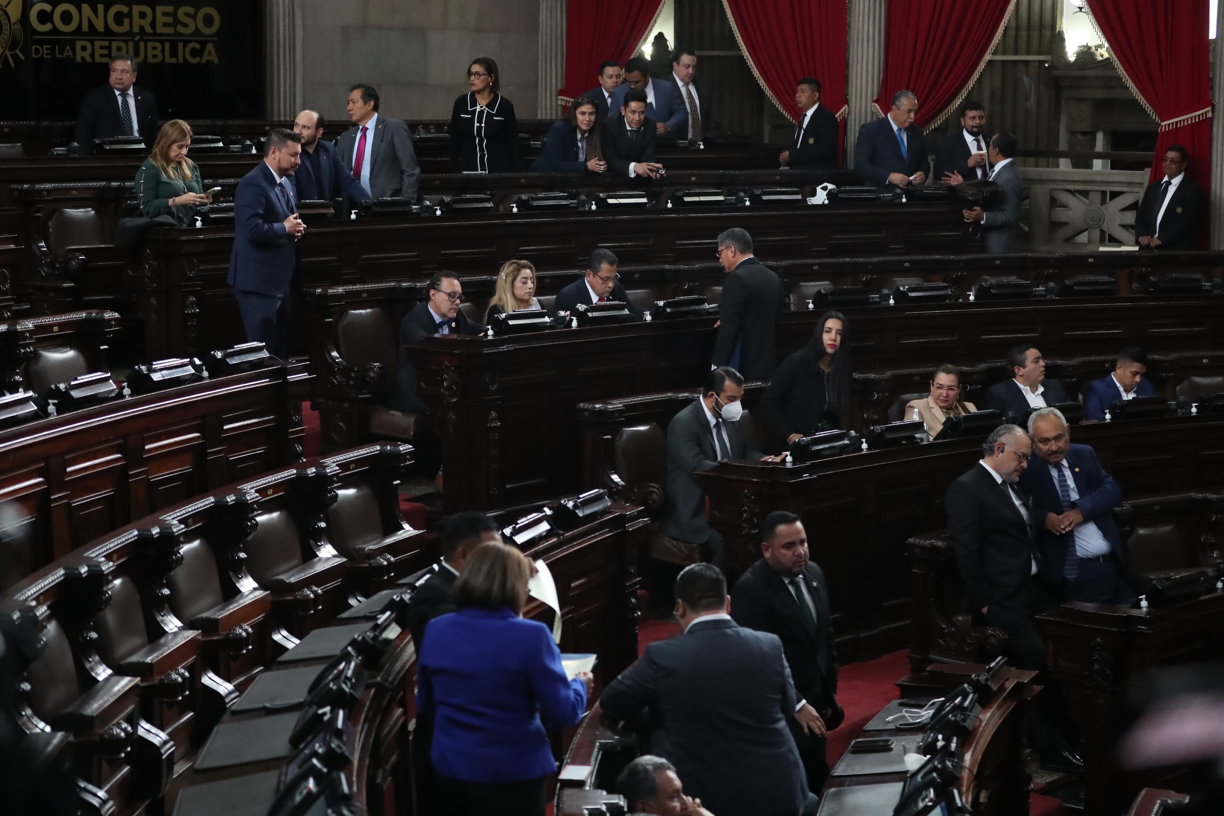 El Pleno del Congreso debe esperar la nueva respuesta de la CC para hacer la elección. Fotografía: Prensa Libre (María Renee Barrientos).