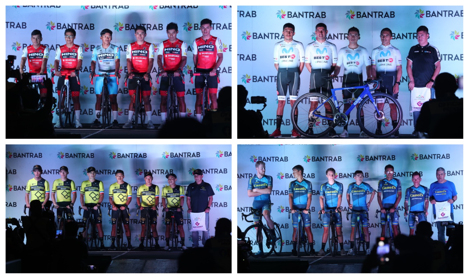 Presentación equipos Vuelta Ciclística.