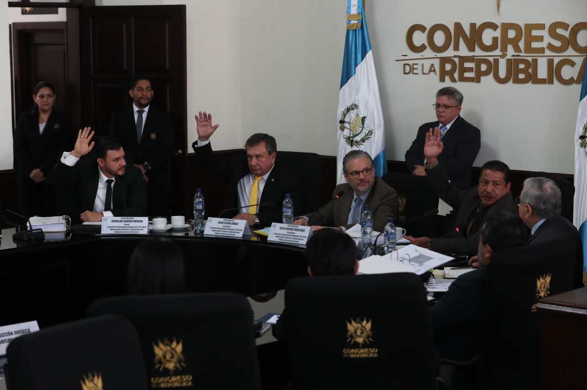 El criterio de tres a dos estuvo presente en la mayoría de decisiones clave de la Comisión Pesquisidora. Fotografía: Prensa Libre (Elmer Vargas).