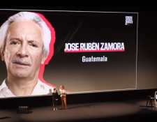 El periodista Jose Rubén Zamora Marroquín fue galardonado con el Premio a la Independencia que otorga la organización Reporteros Sin fronteras. (Foto Prensa Libre: Captura de pantalla)