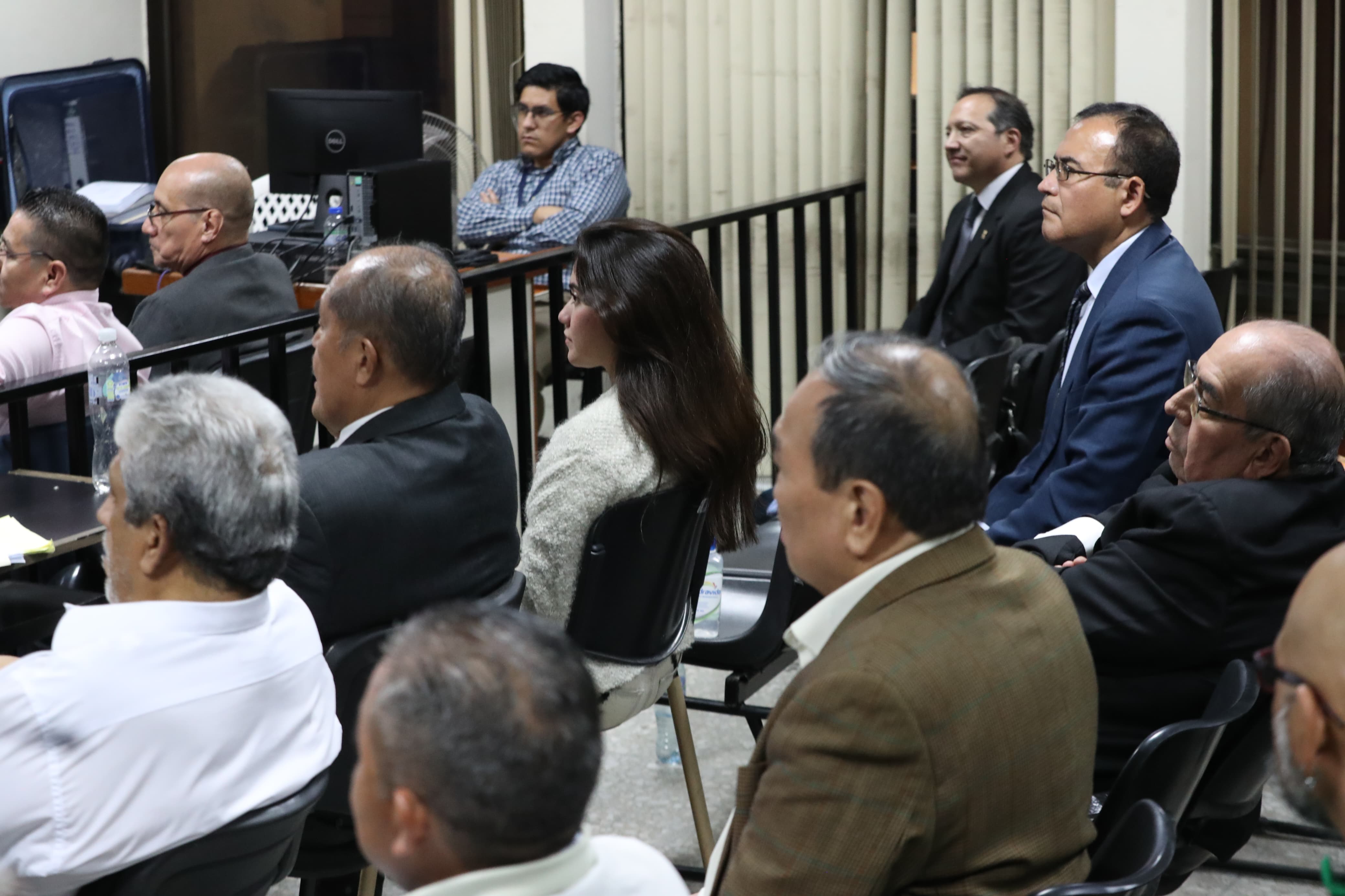 Audiencia de primera declaración de los seis detenidos por el caso Toma Usac: Botín Político. (Foto Prensa Libre: María Renée Barrientos)