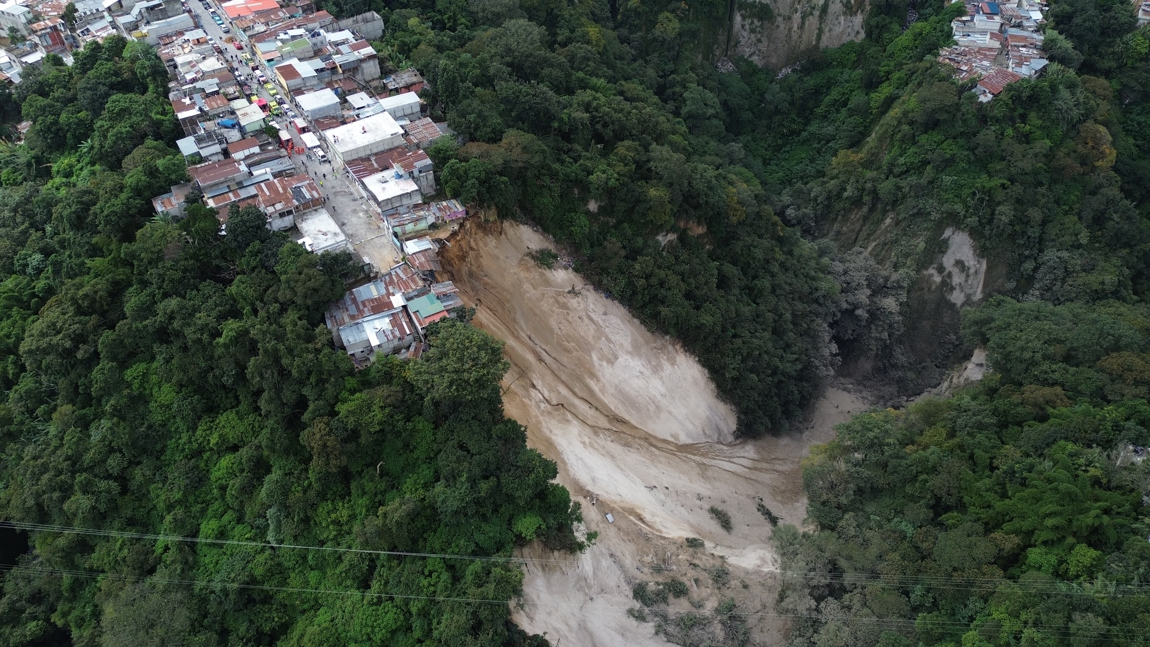derrumbe zona 3 ciudad de Guatemala'