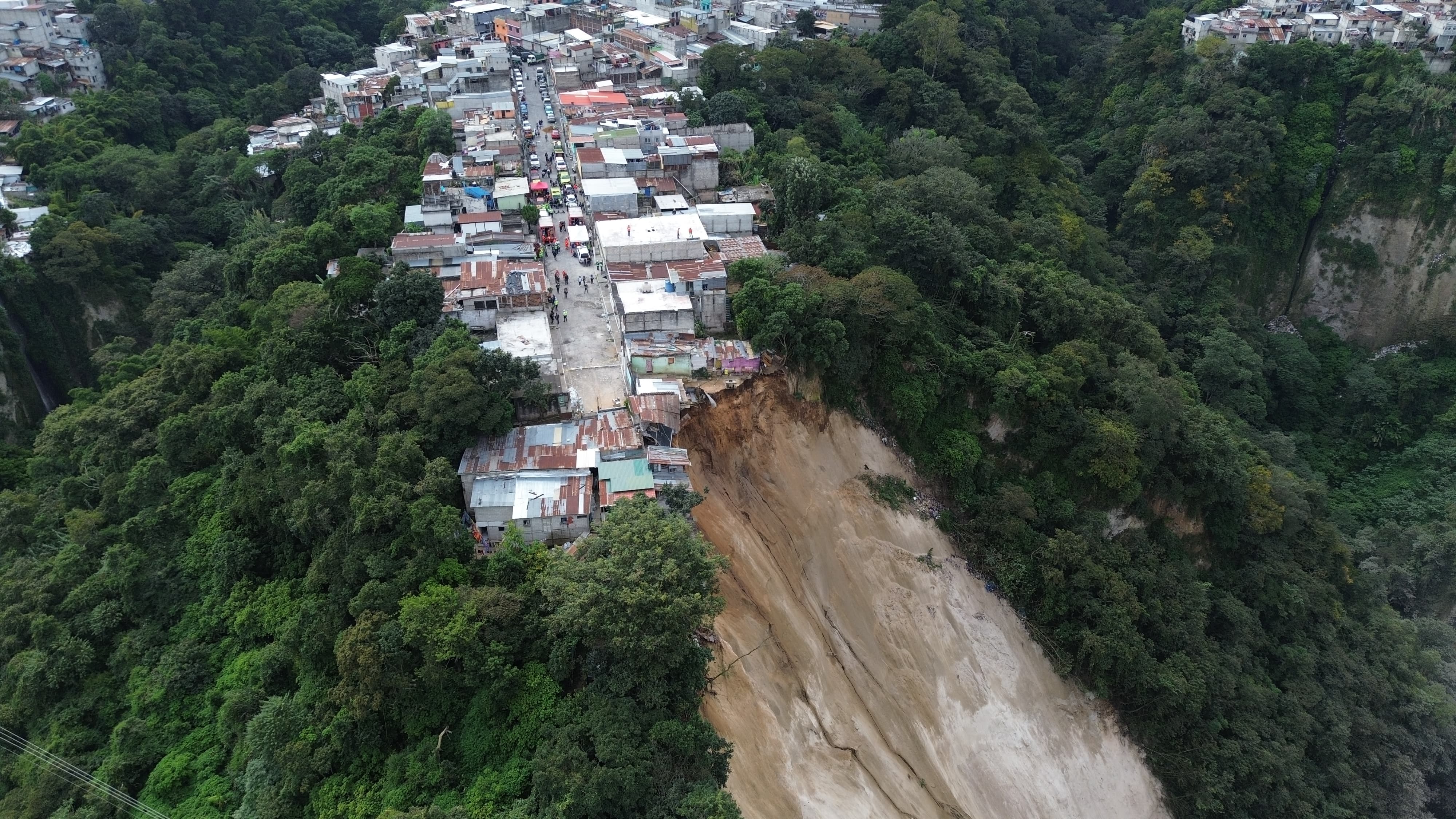 derrumbe zona 3 ciudad de Guatemala'