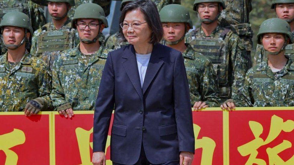 Durante la presidencia de Tsai Ing-wen, la alianza con EE.UU. ha cobrado un papel más evidente.
GETTY IMAGES
