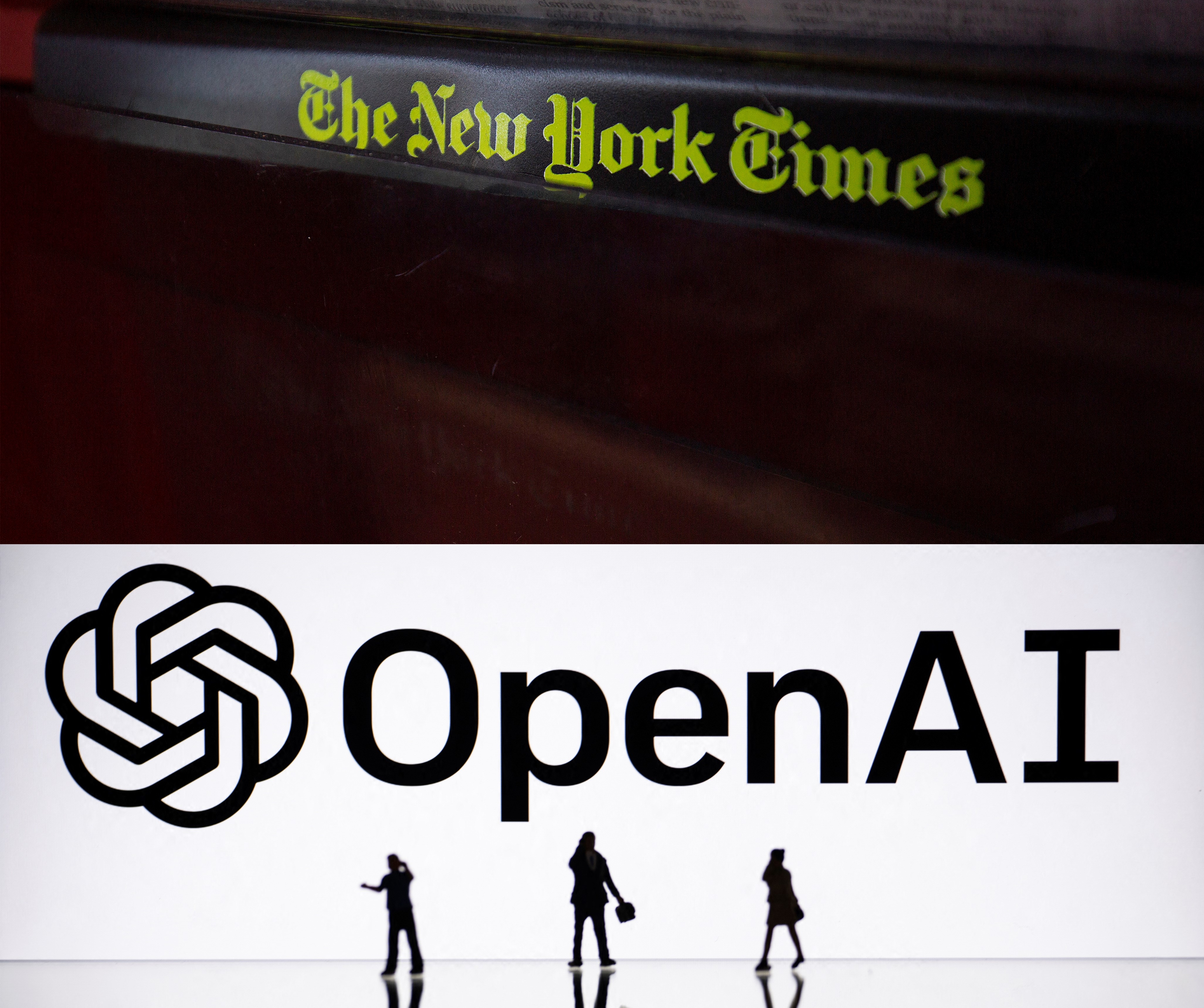 The New York Times está demandando a OpenIA y a Microsoft por derechos de autor. (Foto Prensa Libre: AFP)