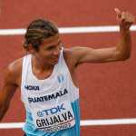 El guatemalteco, Luis Grijalva, tras competir en la clasificación de 5000 m masculino en los Campeonatos Mundiales de Atletismo. (Foto Prensa Libre: EFE)