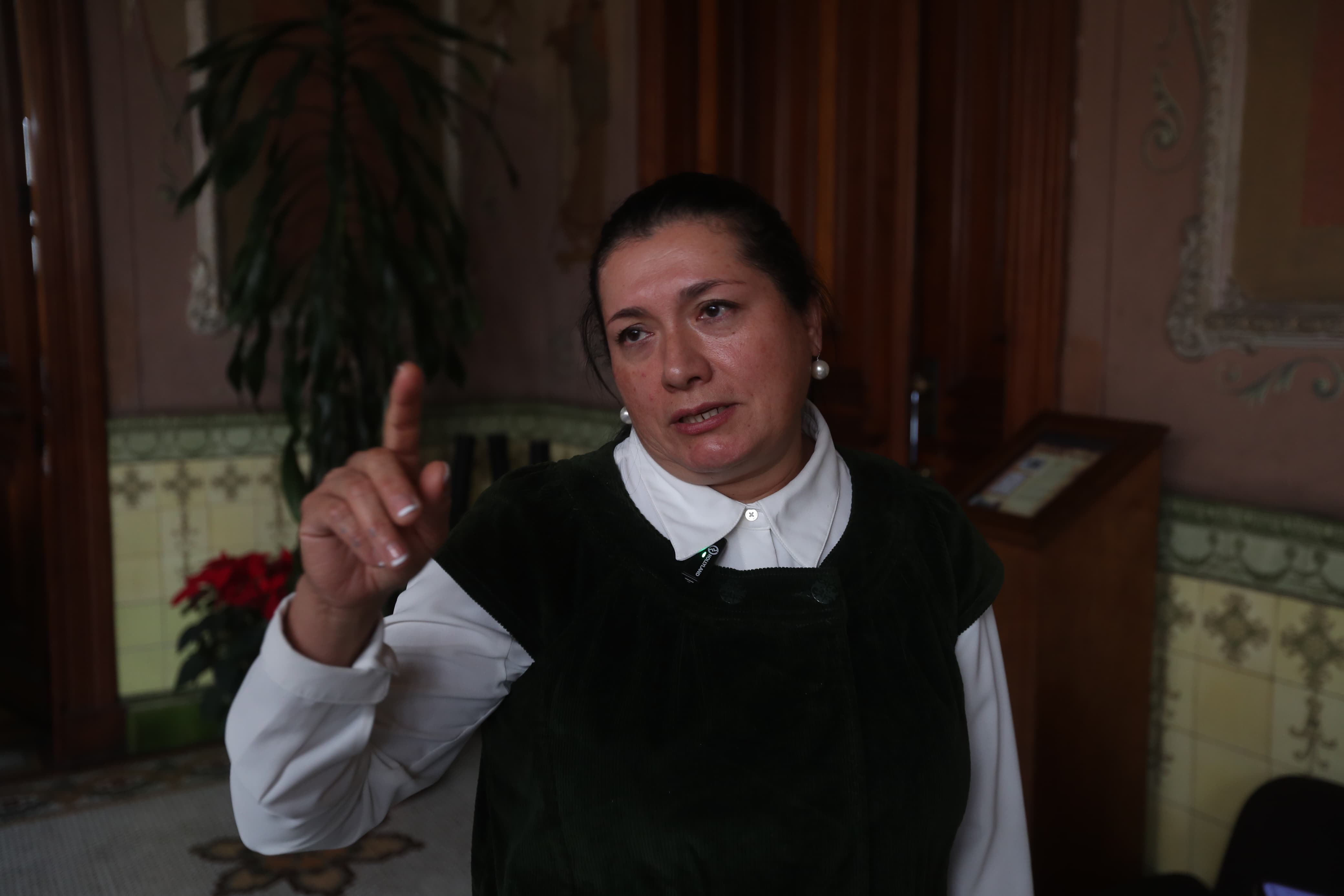 La presidenta del TSE, Blanca Alfaro, manifestó dudas sobre la veracidad del comunicado emitido por la magistrada Irma Palencia, en el que manifiesta preocupación por el futuro de los resultados electorales de Guatemala. (Foto Prensa Libre: Érick Ávila) 