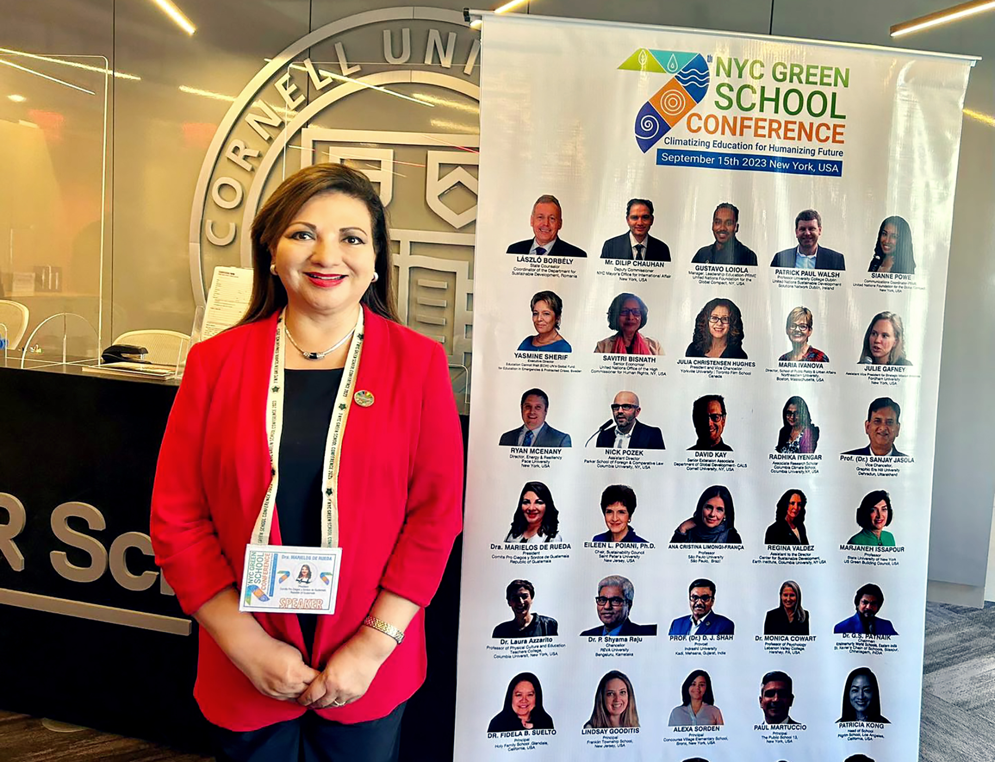 doctora María de los Ángeles Soberanis de Rueda, presidenta Ad Honorem de Junta Directiva del Benemérito Comité Pro Ciegos y Sordos de Guatemala. Foto Prensa Libre: Cortesía