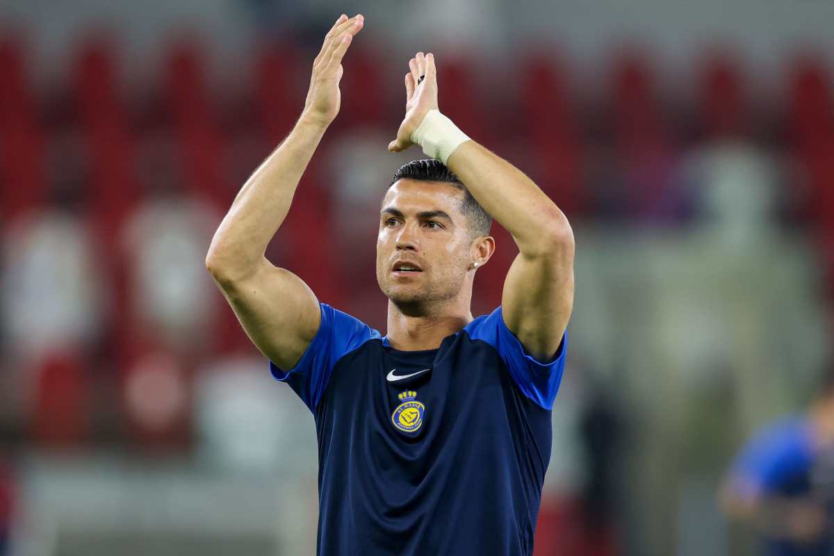 Ronaldo durante un partido con el Al Nassr.