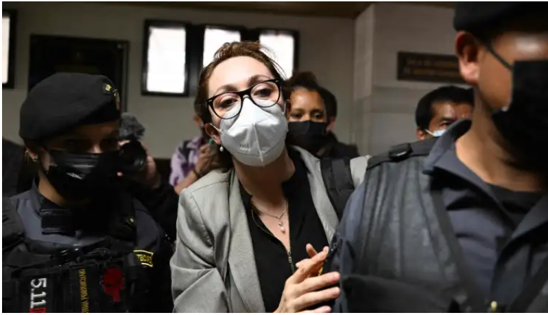 La exfiscal permanece detenida desde febrero del 2022. Fotografía: AFP. 