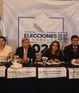 Magistrados del TSE en una reunión con fiscales de partidos políticos el 5 de octubre de 20223. (Foto Prensa Libre: Hemeroteca PL)