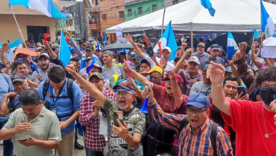 Este 2023 Guatemala ha sido escenario de manifestaciones para rechazar las acciones en contra del proceso electoral. (Foto Prensa Libre:  Byron Rivera)


