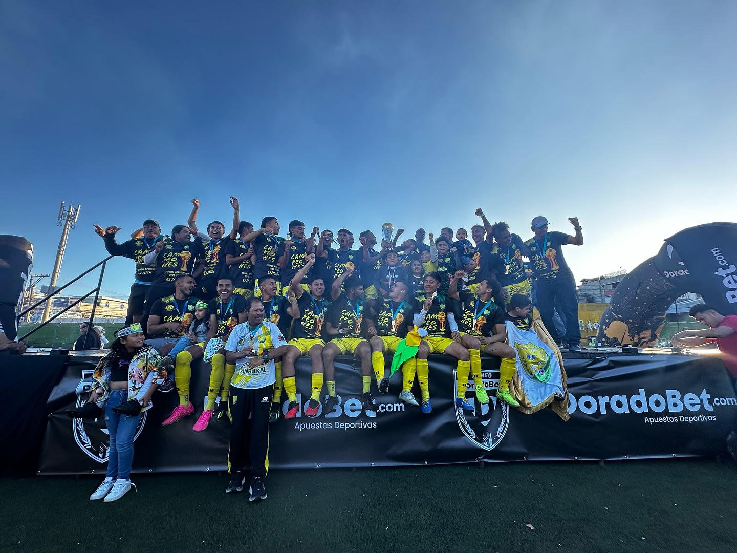 Juventud Pinulteca celebra su título de Primera División. Foto Prensa Libre (Juventud Pinulteca)
