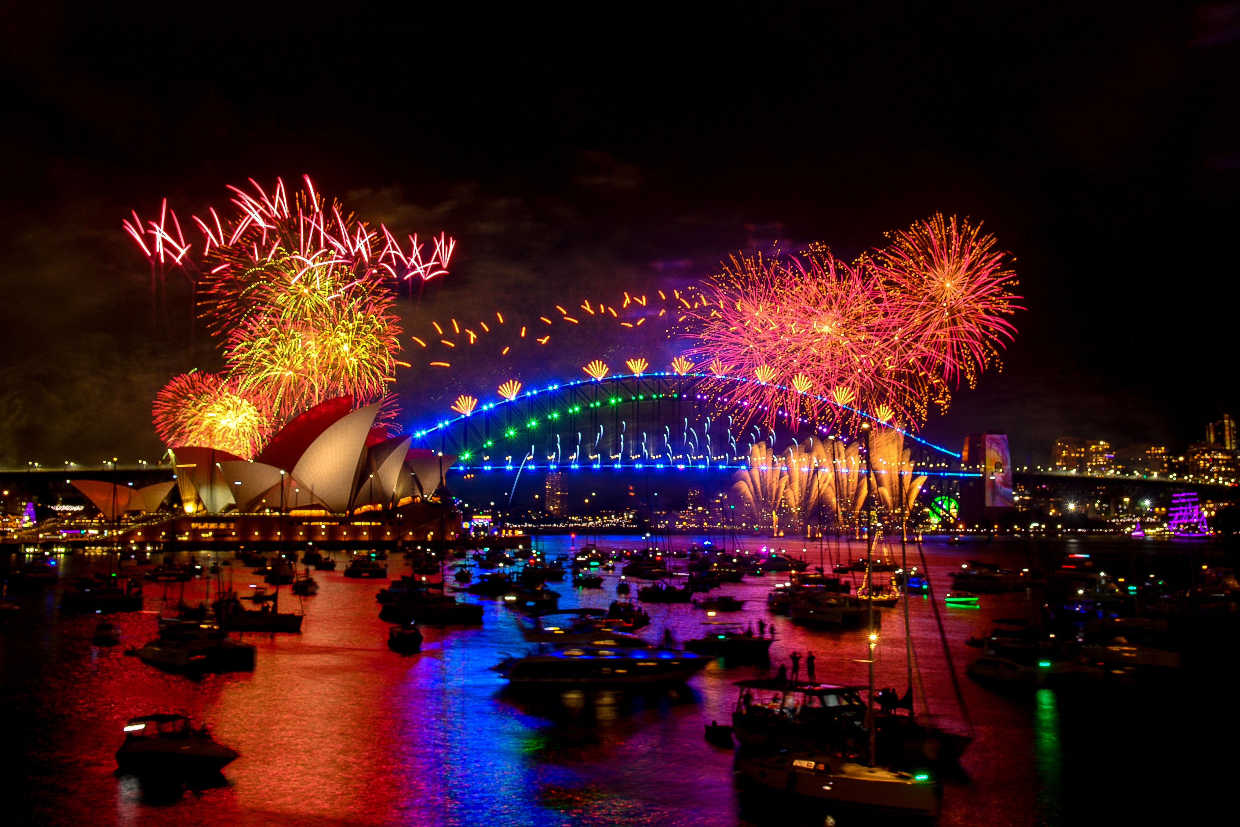 En imágenes: Así recibieron el Año Nuevo 2024 en China, Rusia, Australia y otros países'