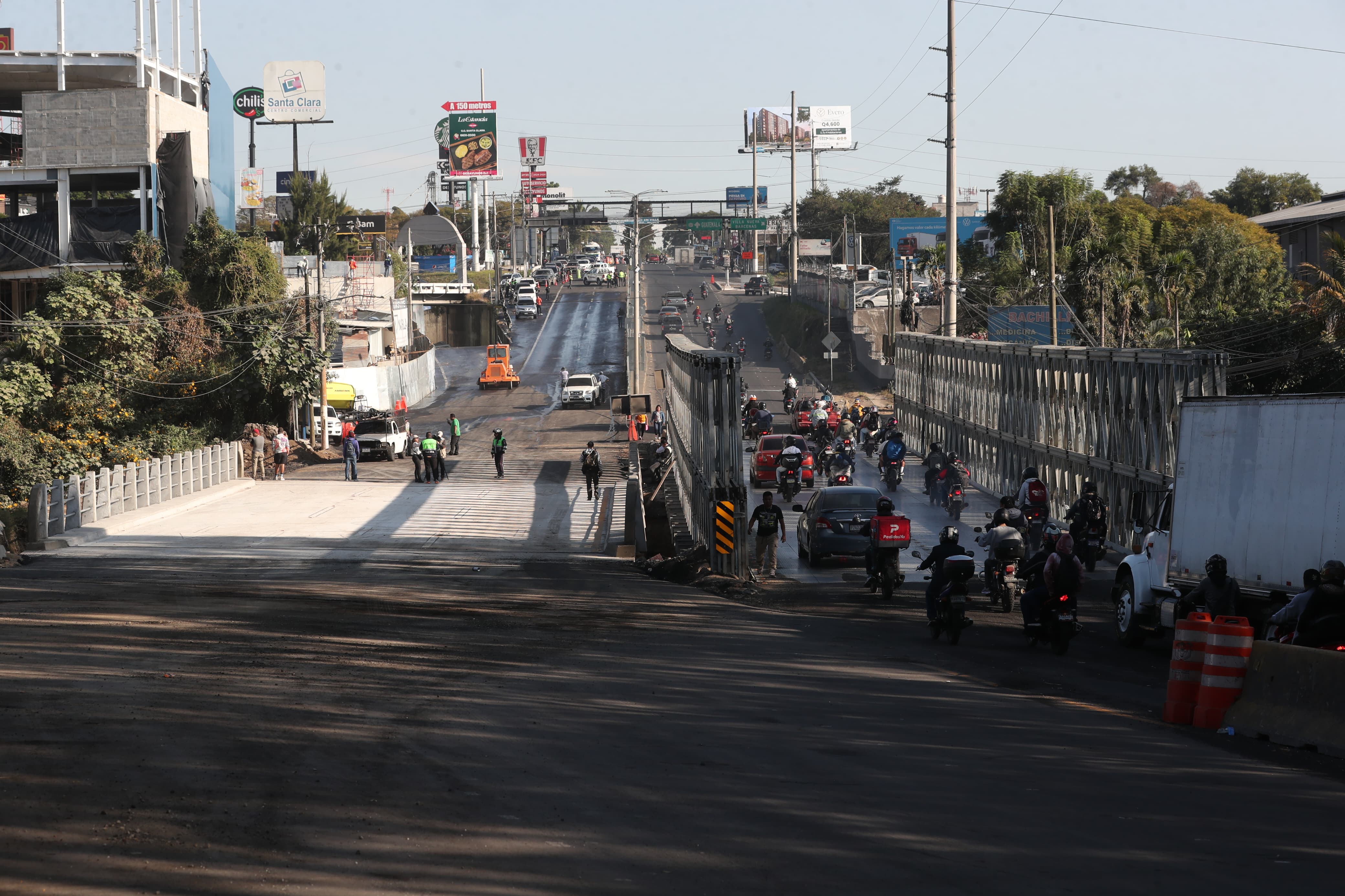 Hundimiento en Villa Nueva: Covial habilita puente sobre km 17.5 de la ...