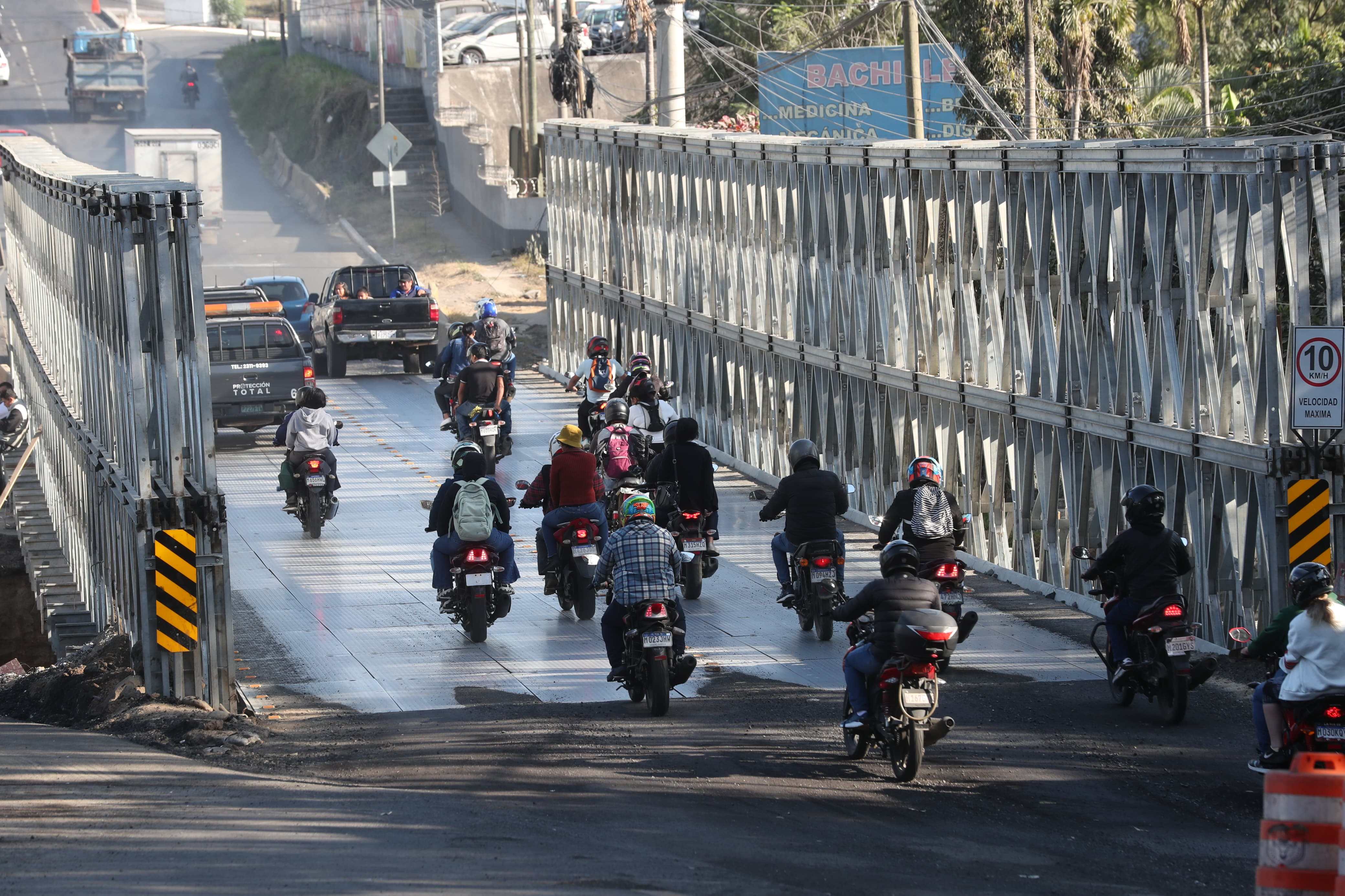 Se habilita el primer puente en el km 17.5 de la ruta al Pacífico