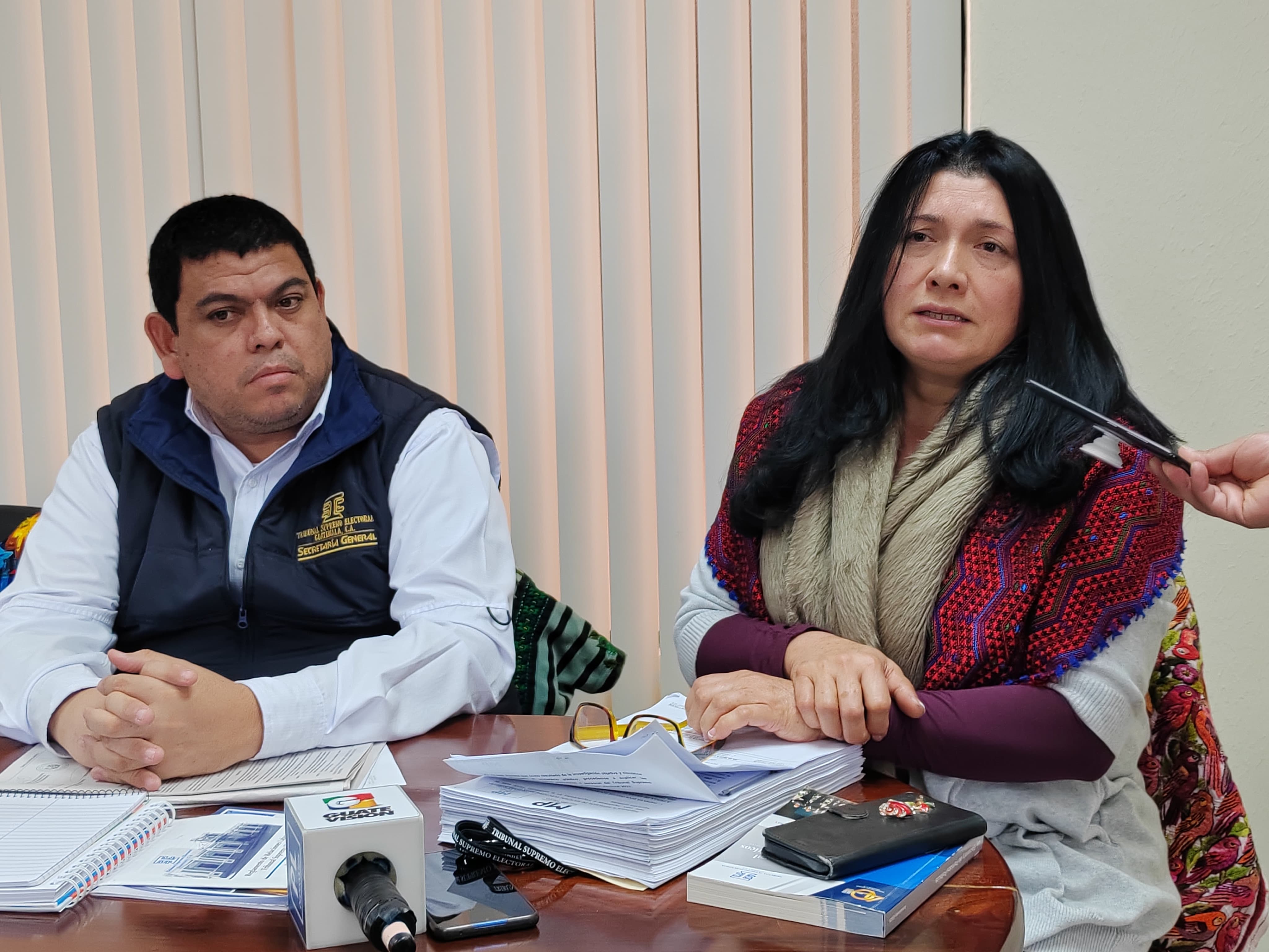 La presidenta del TSE, Blanca Alfaro, dio a conocer que los magistrados que perdieron la inmunidad retomarán labores en enero de 2024. (Foto Prensa Libre: Leslie Sánchez)