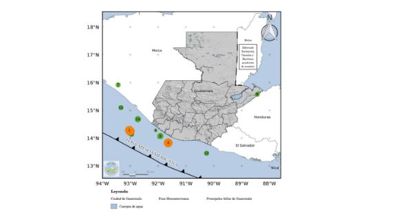 Entre el 14 y 15 de diciembre de 2023, 14 temblores han sido registrados por el Insivumeh en las últimas 24 horas, tres de los cuales fueron sensibles. (Foto Prensa Libre: Insivumeh)