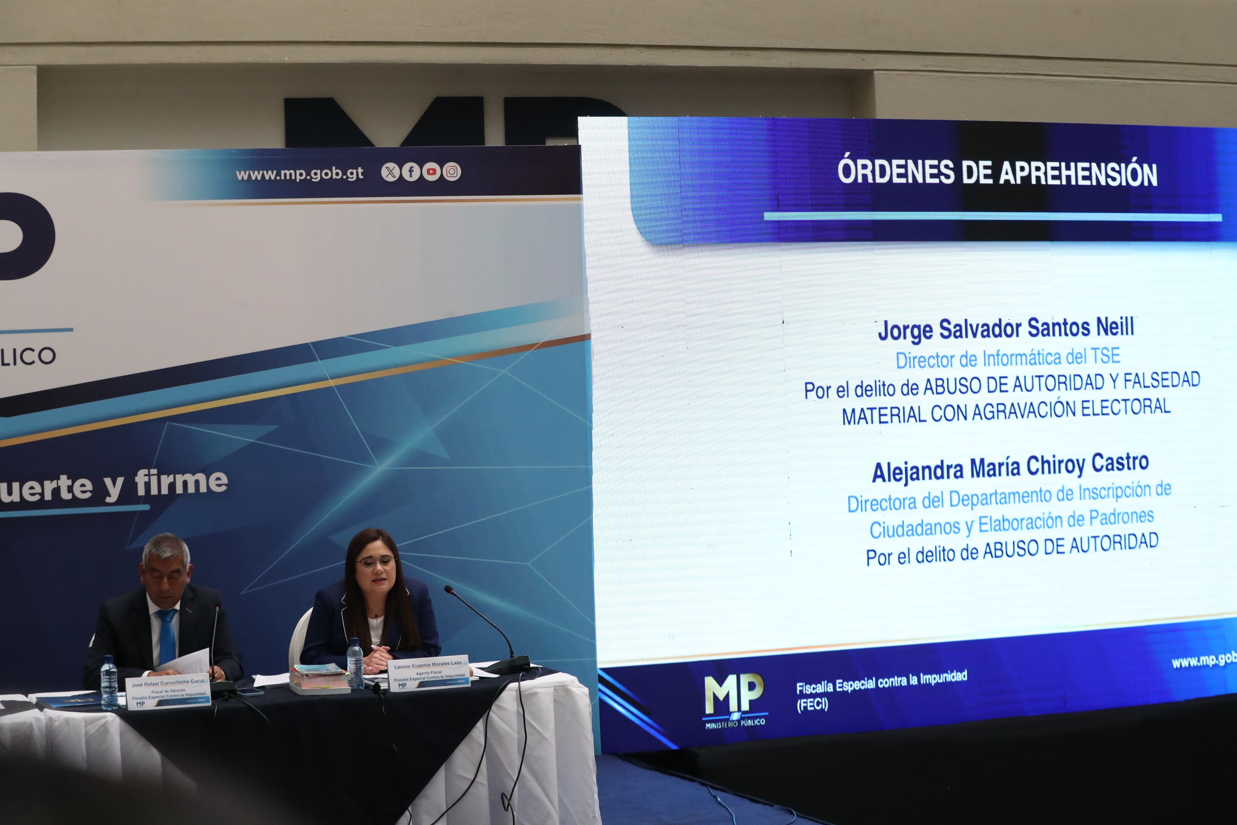 El MP presentó un caso de investigación relacionado con las Elecciones Generales 2023. (Foto Prensa Libre: María René Barrientos) 