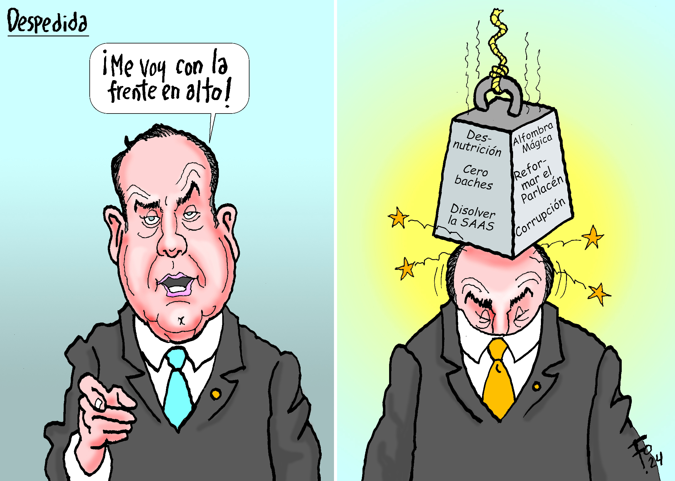 Personaje: Alejandro Giammattei.