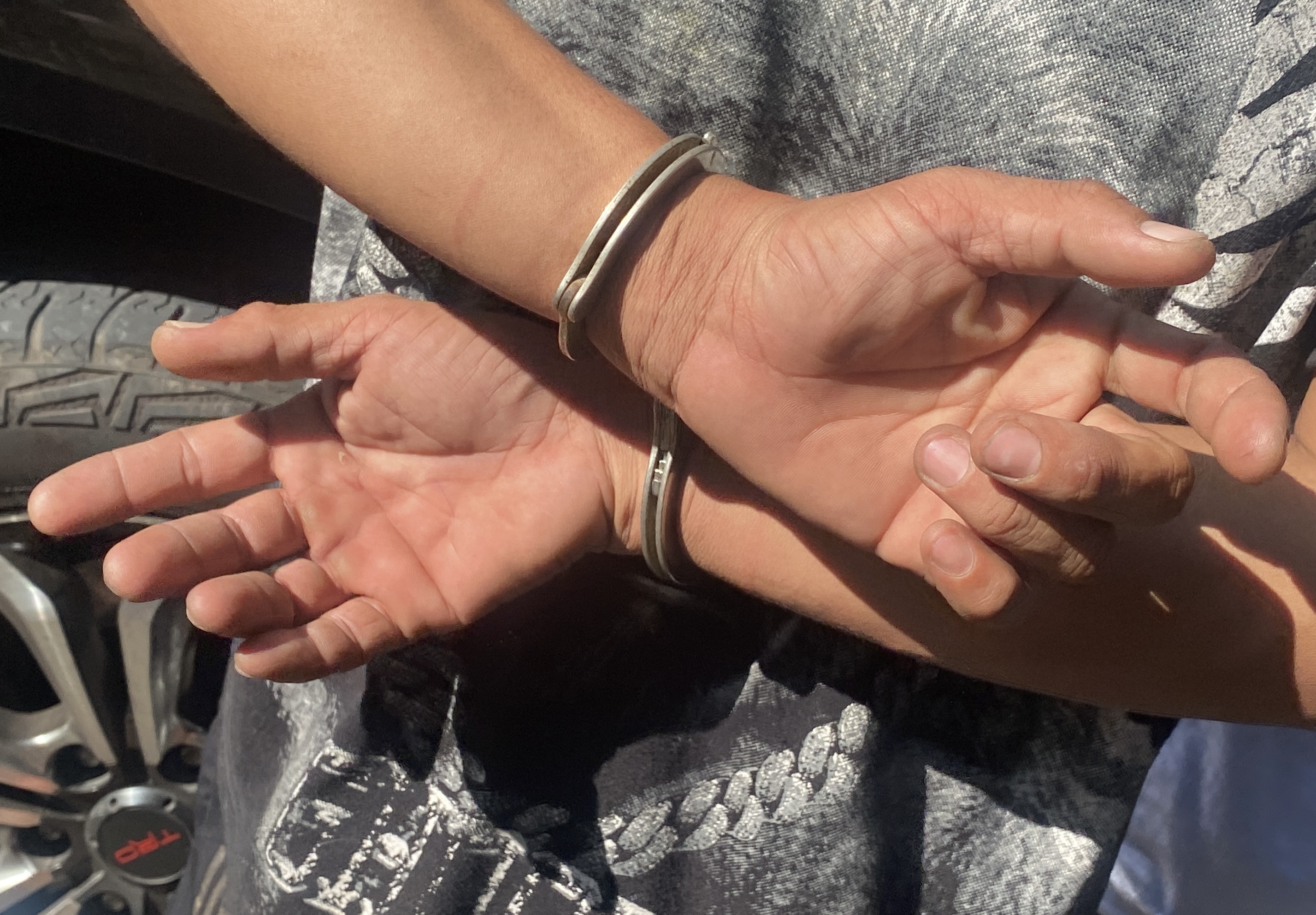 Arrest of alleged criminals following a raid in Manila