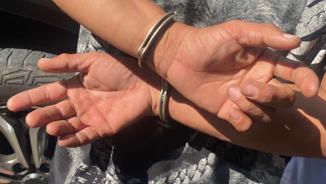 Arrest of alleged criminals following a raid in Manila