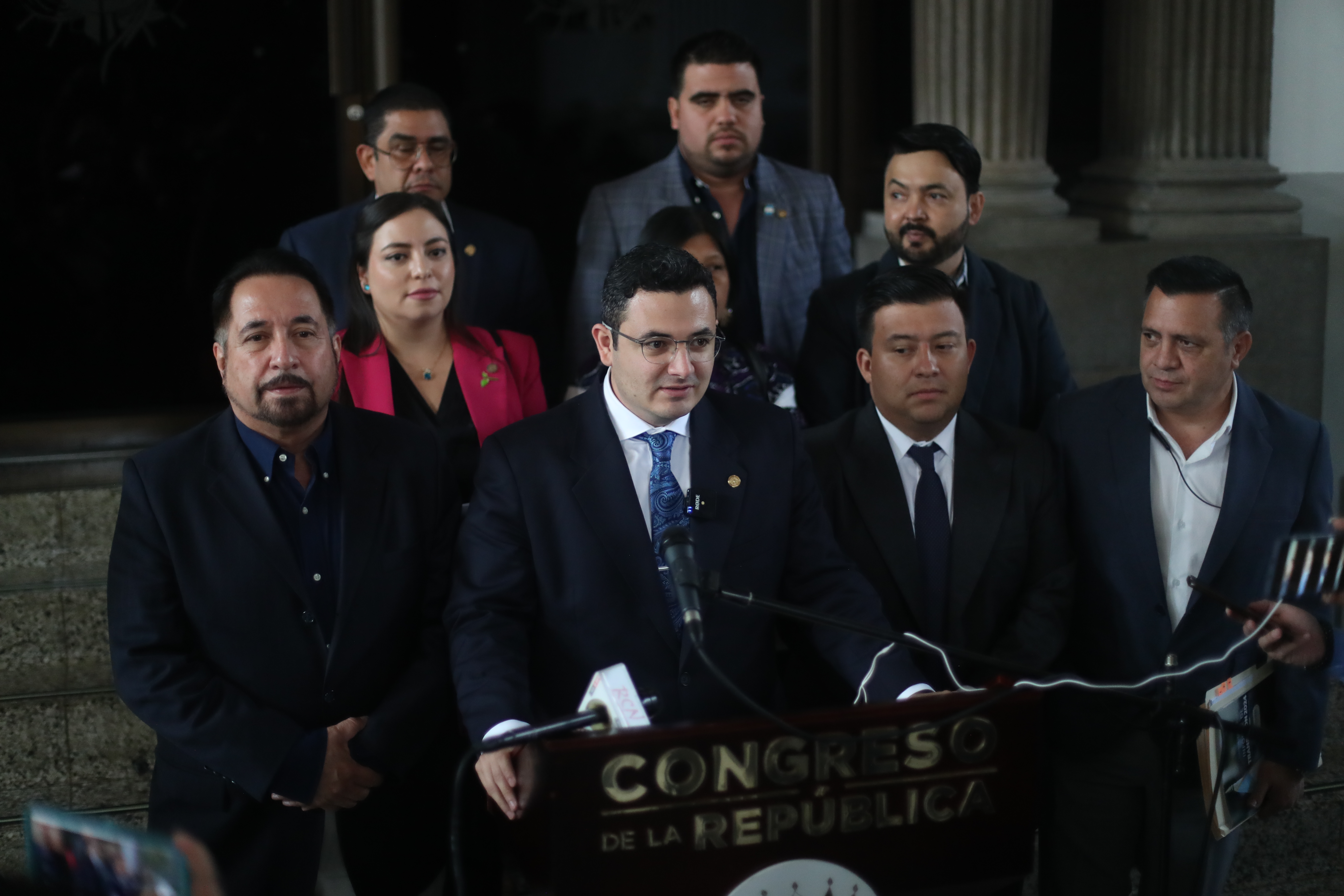 La Junta Directiva del Congreso está encabezada por Samuel Pérez, de Movimiento Semilla. Fotografía: Prensa Libre (Juan Diego González). 