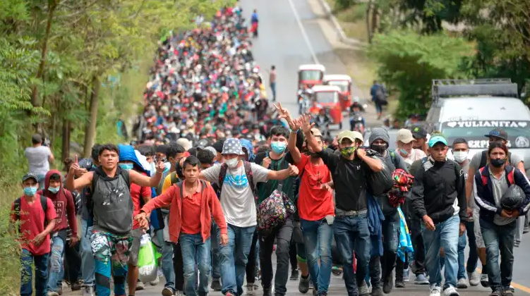Caravana de migrantes (Prensalibre)