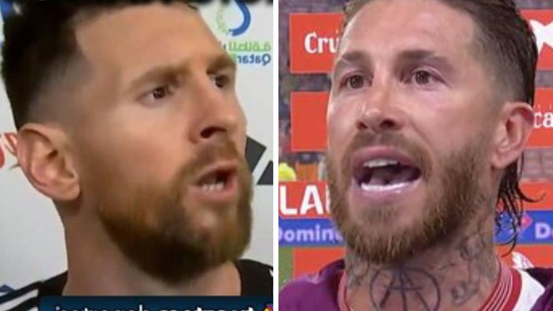 La semana pasada, Sergio Ramos, se hizo viral por encararse con un aficionado, al igual que Lionel Messi durante el último mundial. (Foto Prensa Libre: RRSS)
