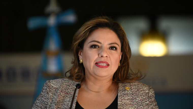 Sandra Jovel perdió la Presidencia del Congreso con 75 votos y ahora busca que el resultado sea anulado. (Foto Prensa Libre: AFP)