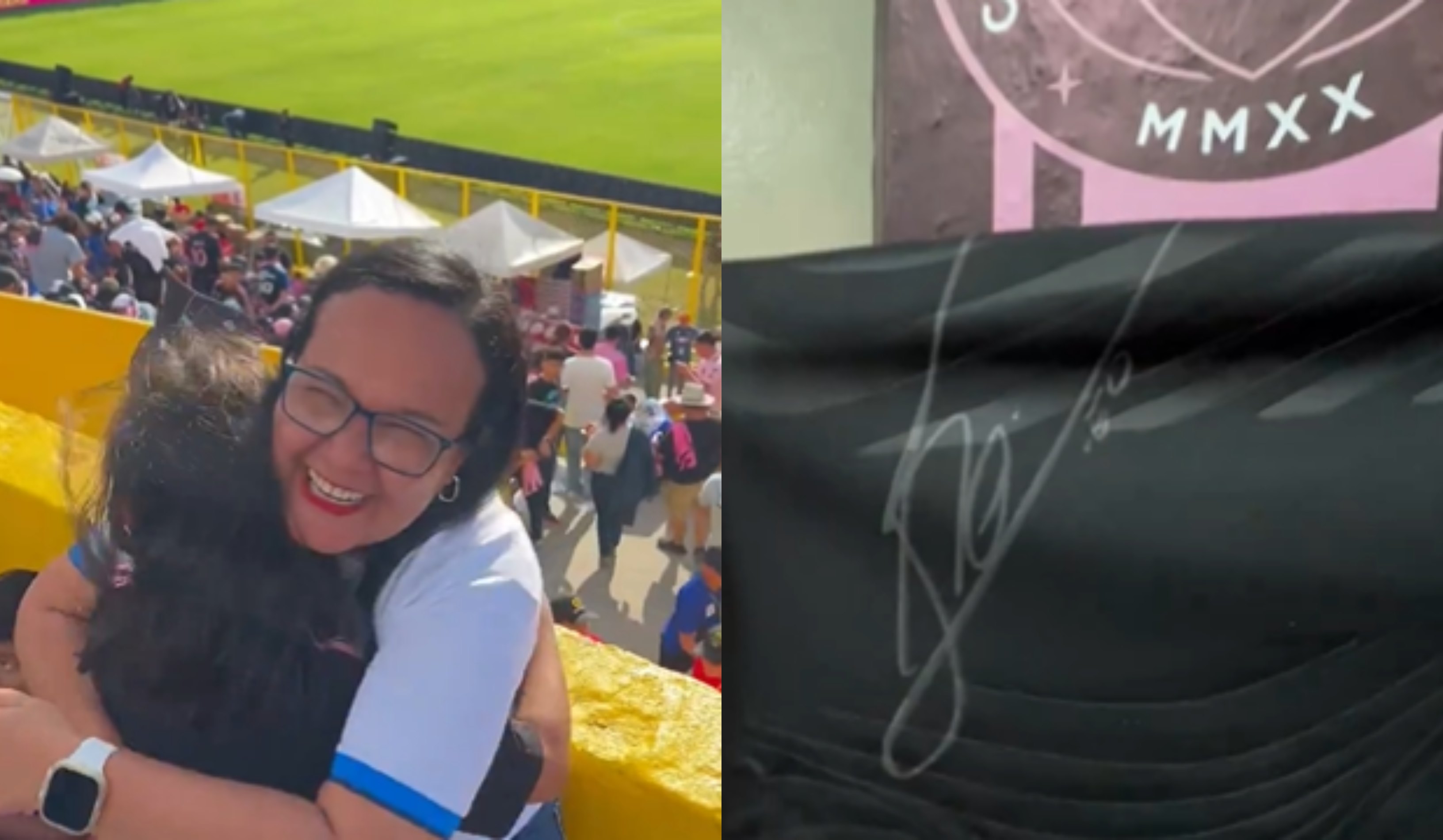 Messi envió una camiseta firmada para una joven aficionada en El Salvador.