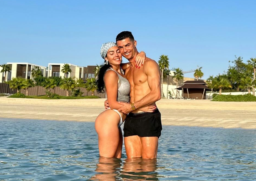 Cristiano Ronaldo junto a Georgina Rodríguez.