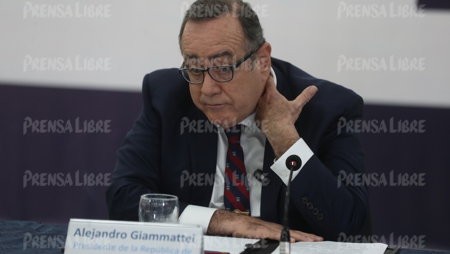 El presidente Alejandro Giammattei en una actividad del 27 de diciembre de 2022. (Foto Prensa Libre: Juan Diego González)