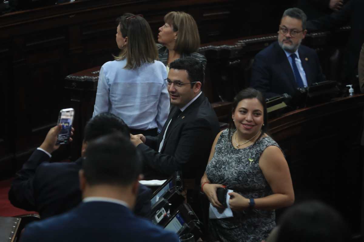 Los diputados del Movimiento Semilla no pueden integrar comisiones de trabajo en el Congreso de la República debido a la suspensión de dicha agrupación política. (Foto Prensa Libre: Carlos Hernández Ovalle)