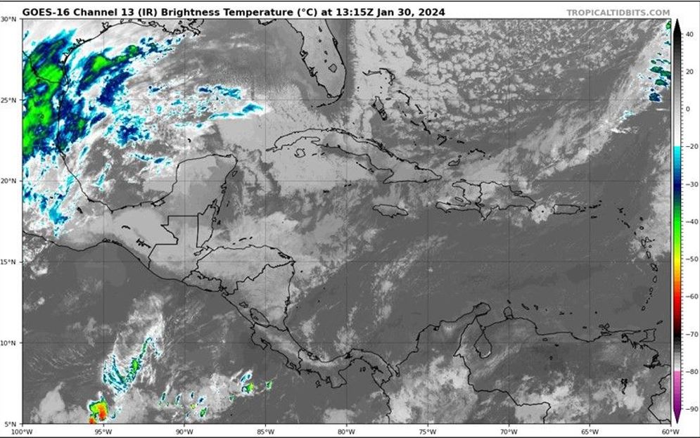 imagen satelital clima en guatemala 30 enero 2024