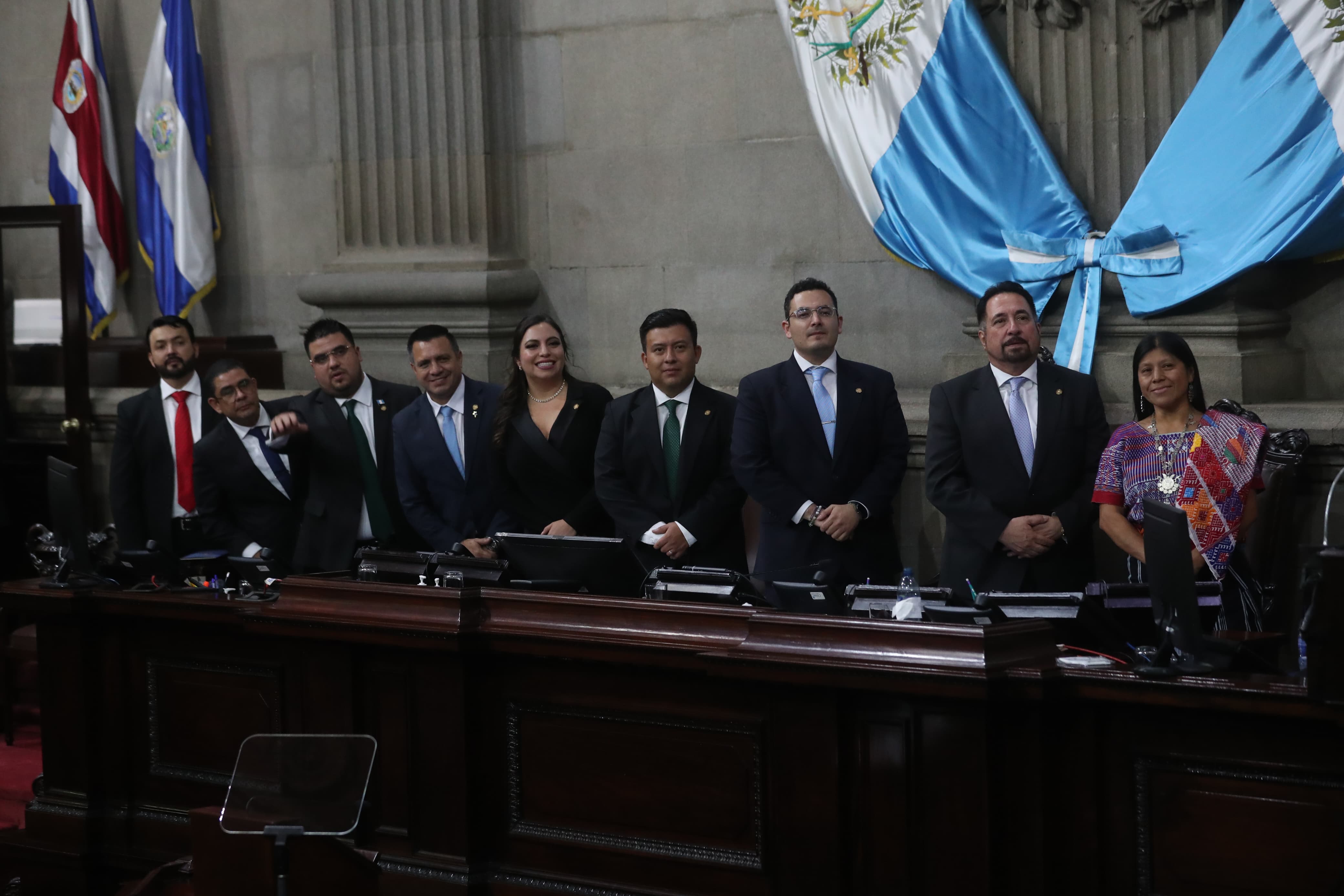 Junta Directiva del Congreso de Guatemala para el período 2024-2025. (Foto Prensa Libre: Erick Ávila)