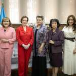 Primeras damas se reúnen en Casa Presidencial. (Foto Prensa Libre: Despacho de Primera Dama)