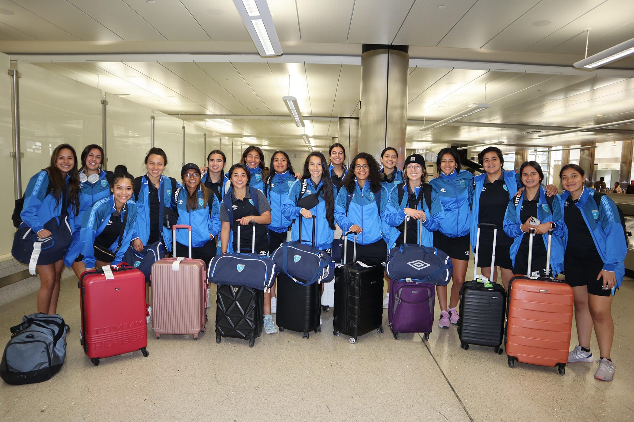 La Selección Femenina de futbol ya está en Los Ángeles, donde jugará contra El Salvador.