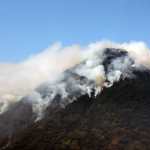 El incendio forestal en el Volcán de Agua se extendió por varios días arrasando varias hectáreas de su zona boscosa. (Foto Prensa Libre: María Reneé Barrientos Gaytan)